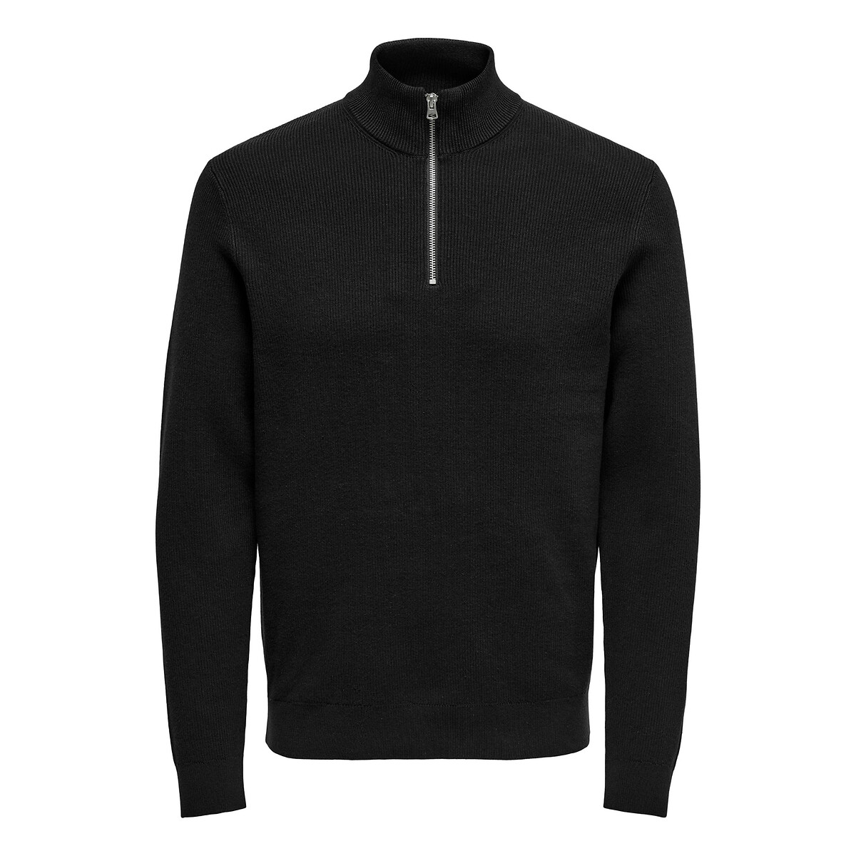 Phil cotton mix jumper with half zip Only & Sons | La Redoute