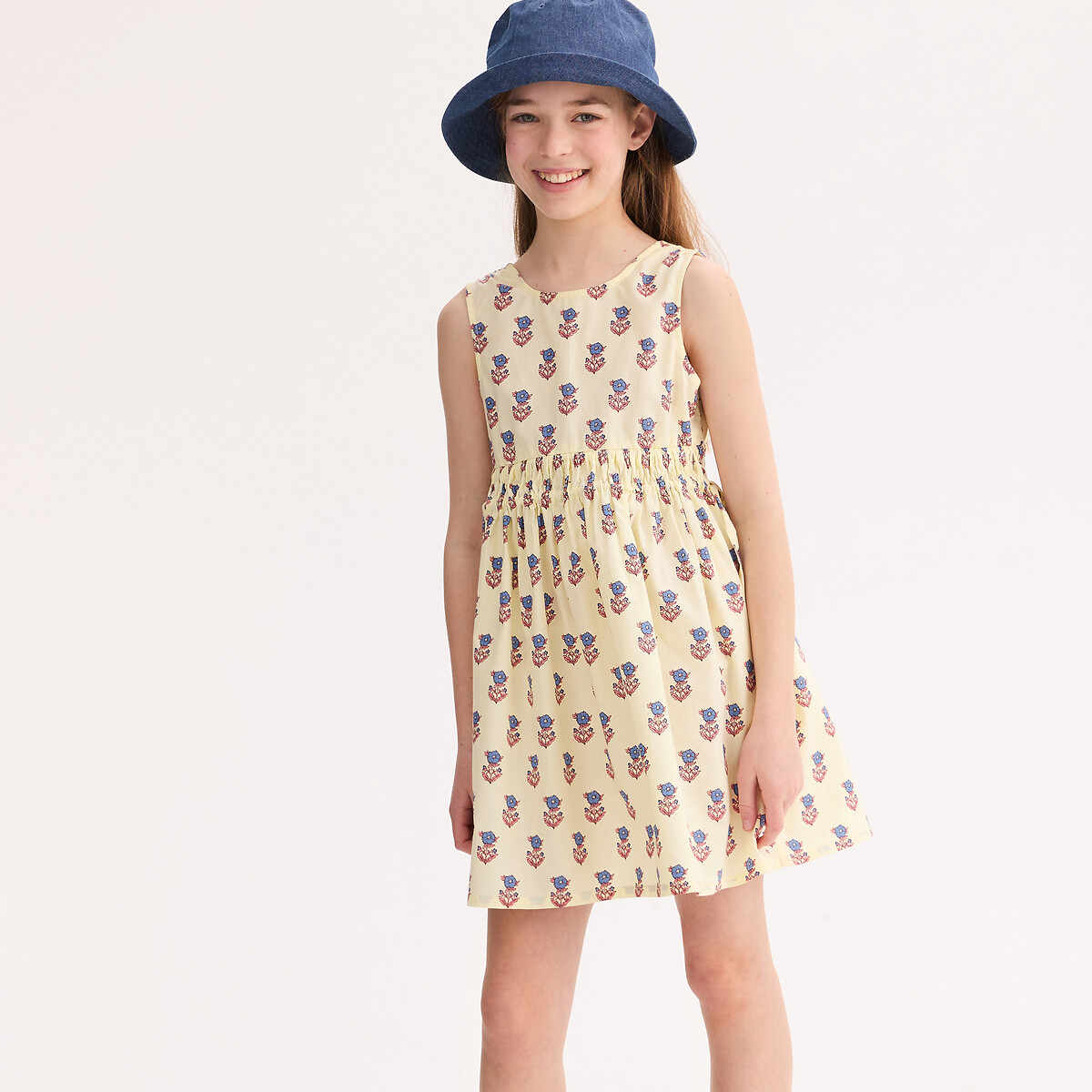 Robe sans manches, imprimé floral, avec dos fantaisie, LA REDOUTE COLLECTIONS