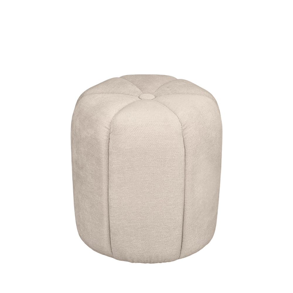 Pouf rond en tissu 38cm- FLOWER, DRAWER