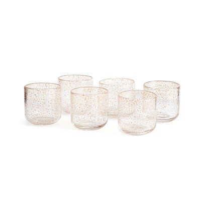 Set of 6 Paljett Bubbled Glitter Glass Cups LA REDOUTE INTERIEURS