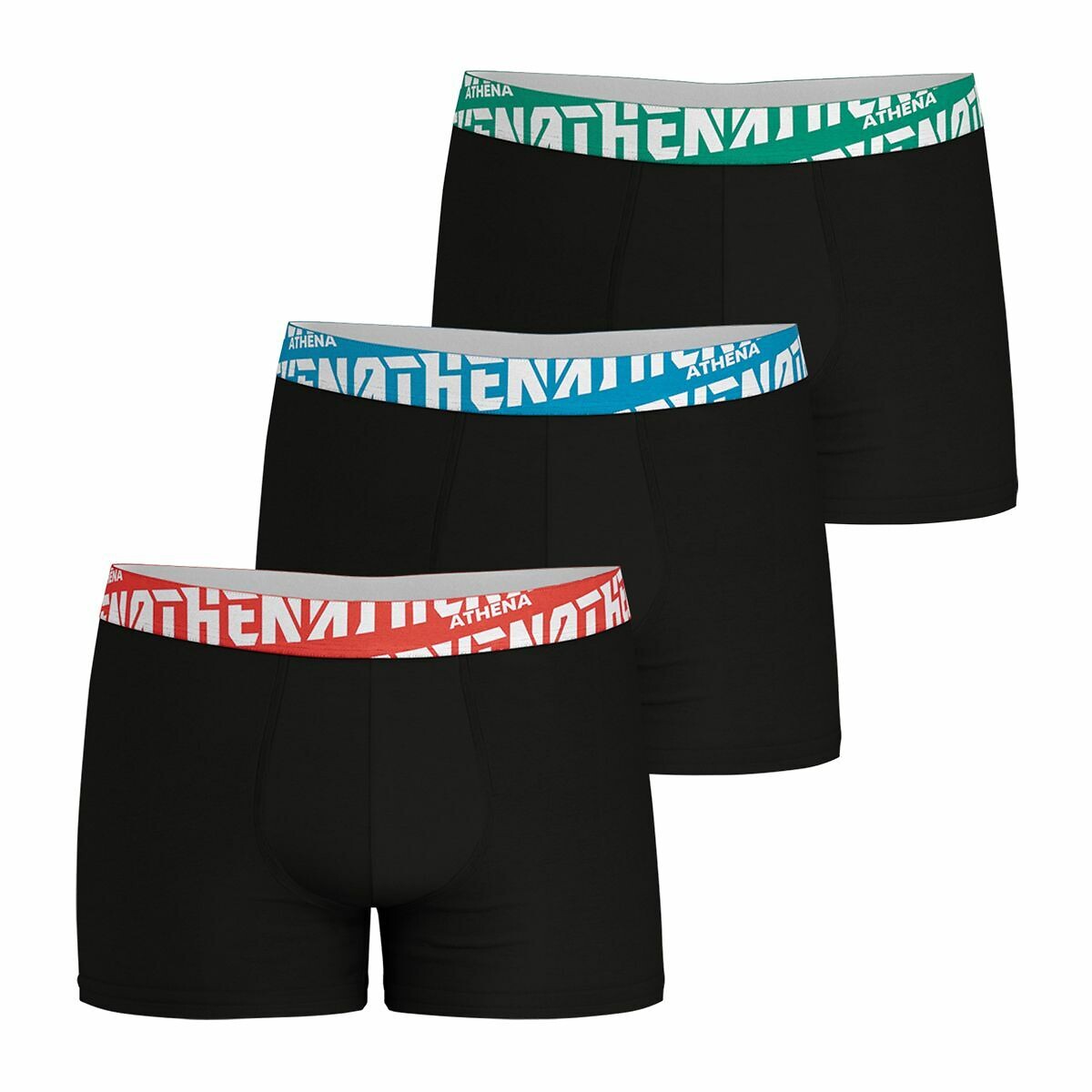 Lot de 3 boxers unis Easy Sport, ATHENA