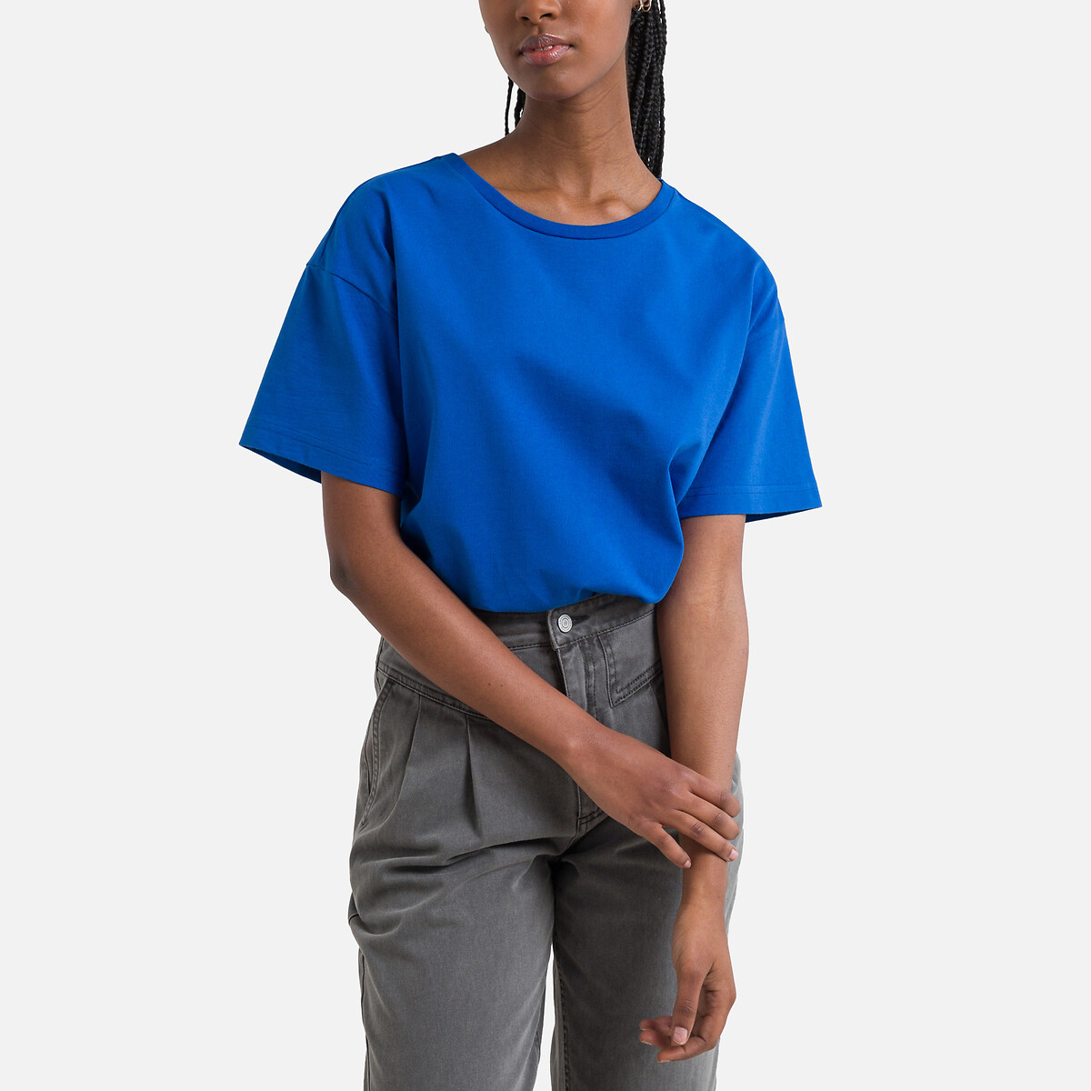 Organic cotton boxy t shirt Petit Bateau La Redoute