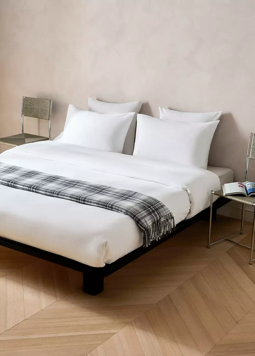 Housse de couette coton garment-dyed mini waffle lit 150/160 cm, MANGO HOME