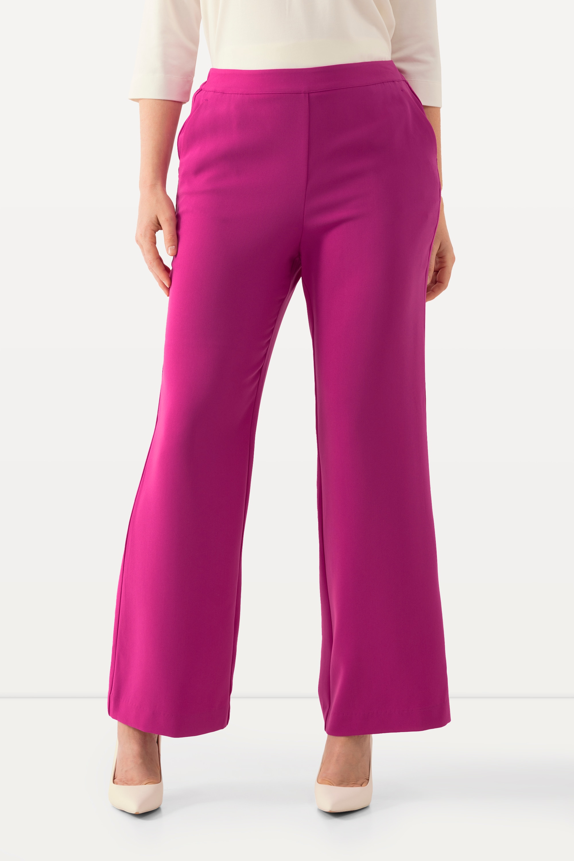 Pantalon de tailleur à jambe droite et large, ULLA POPKEN