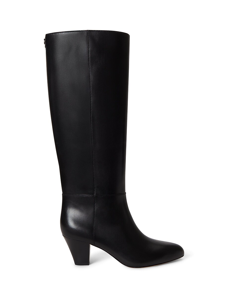 Lauren Ralph Lauren Botas de tacón de piel lisa, EMERSYN