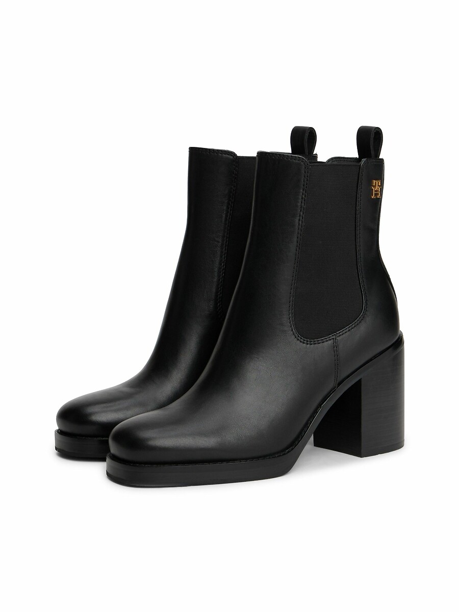 Tommy Hilfiger Botines de piel con puntera cuadrada — foto 4