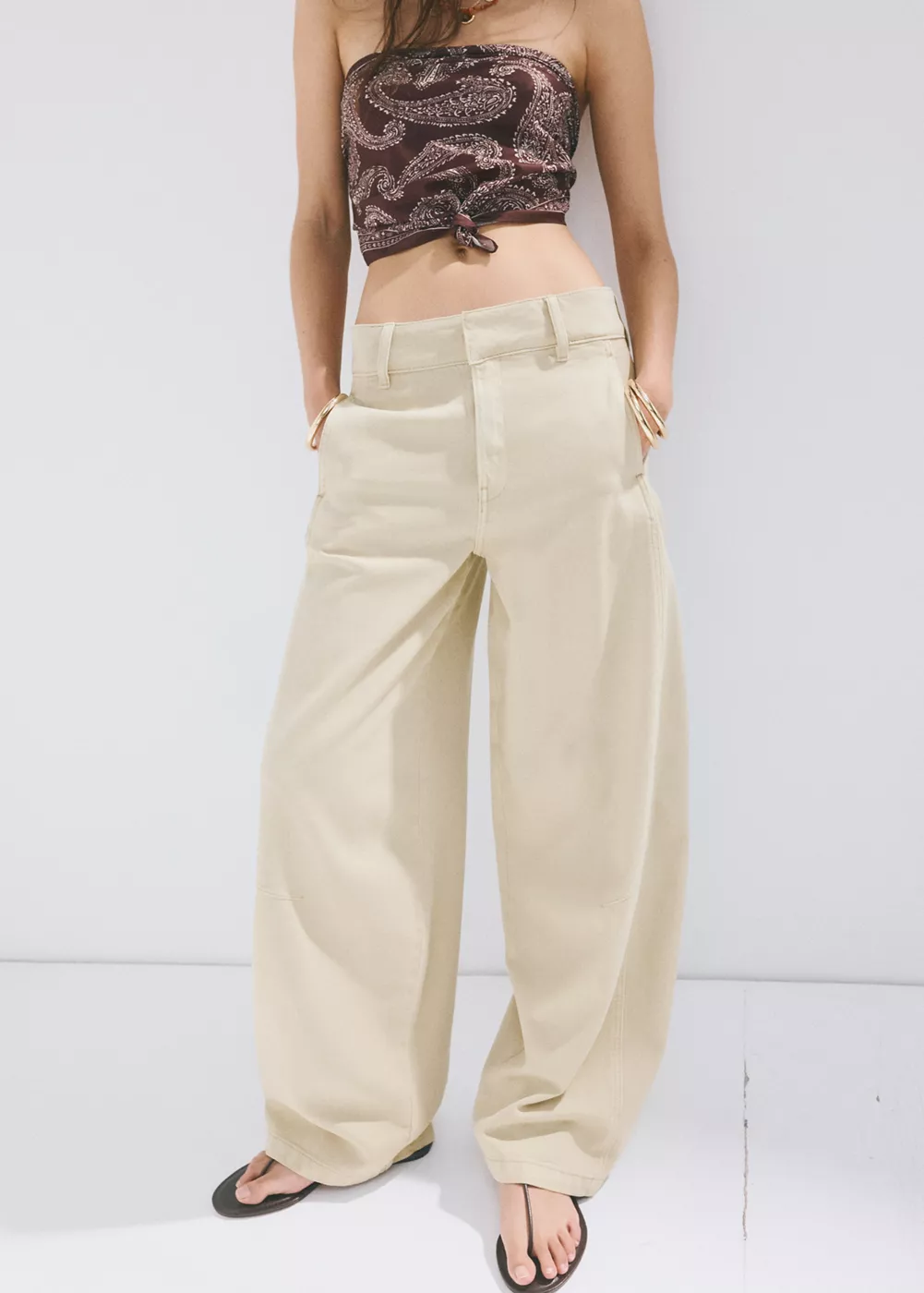 Jean balloon coutures, MANGO
