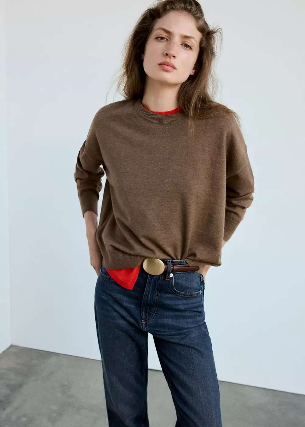 Pull oversize col rond, MANGO