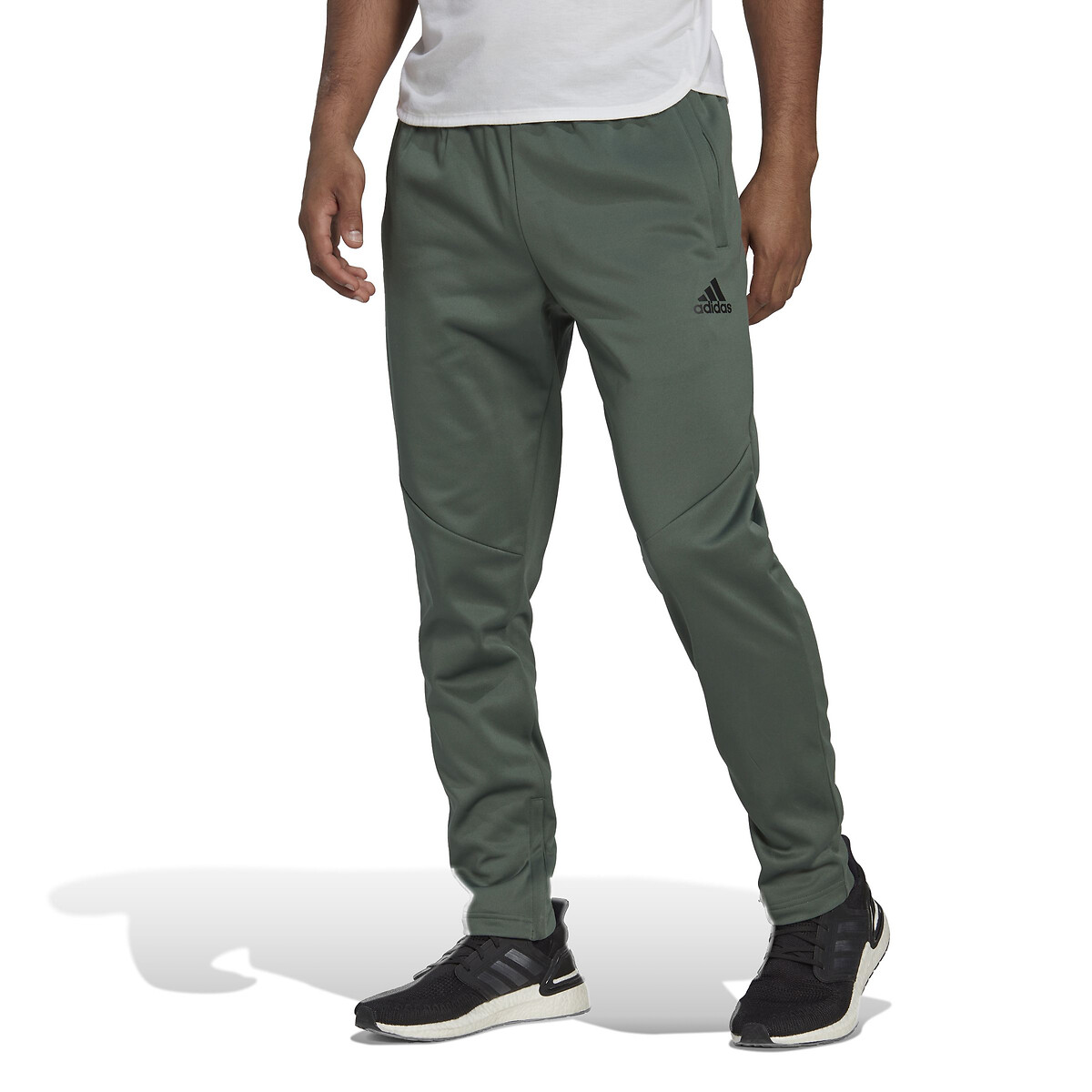 Bos sports joggers with small logo print khaki green Adidas
