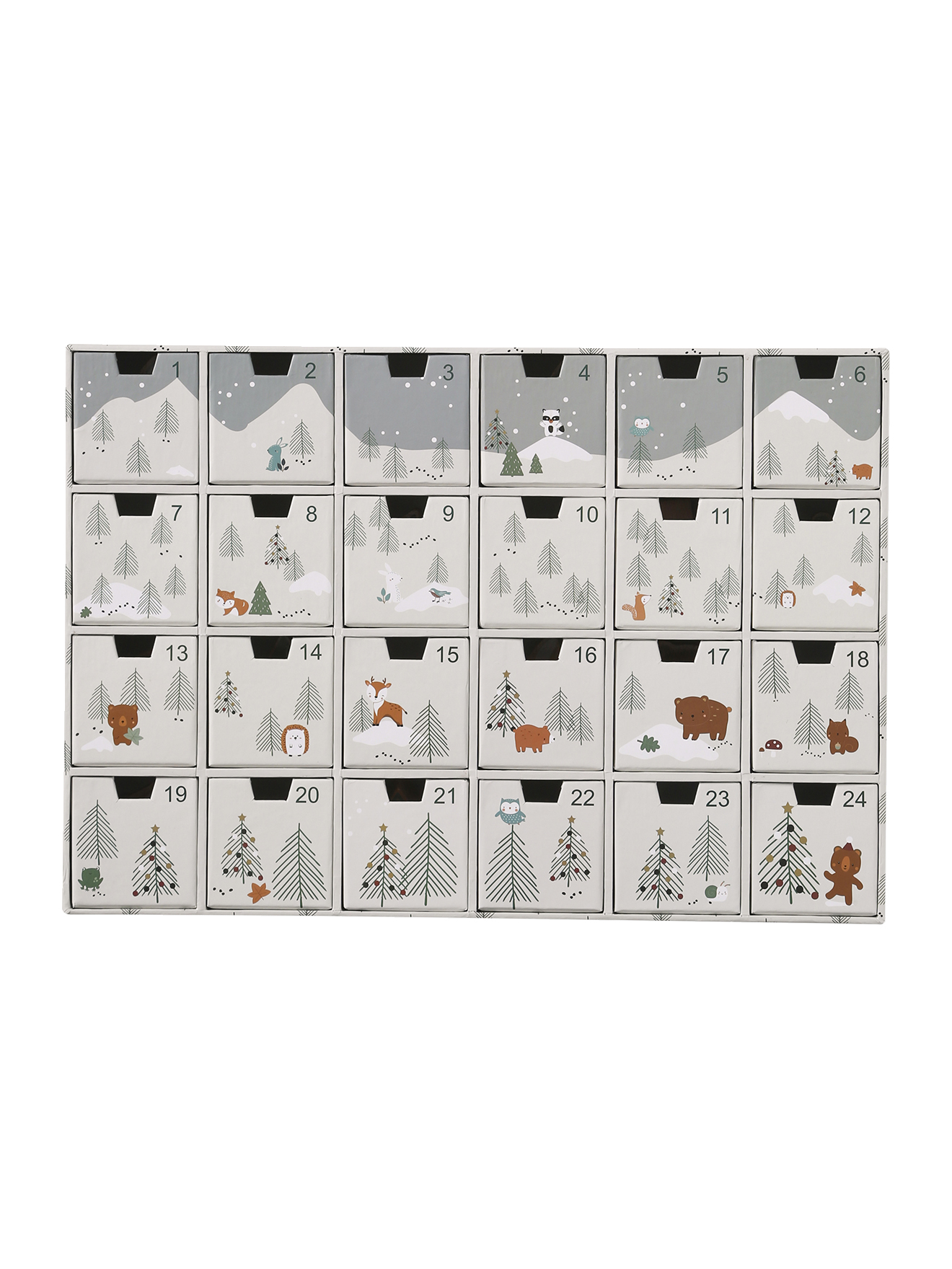 Calendrier de l'Avent avec jouets en bois FSC®, VERTBAUDET