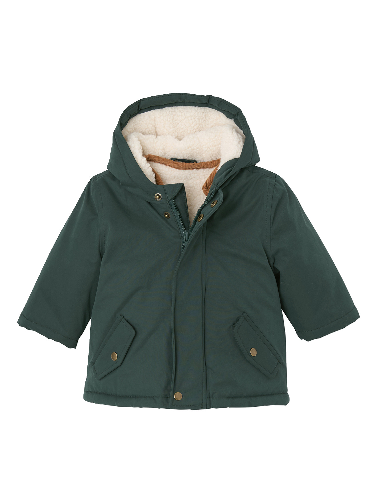 Parka 3 en 1 bébé avec gilet amovible en sherpa, VERTBAUDET