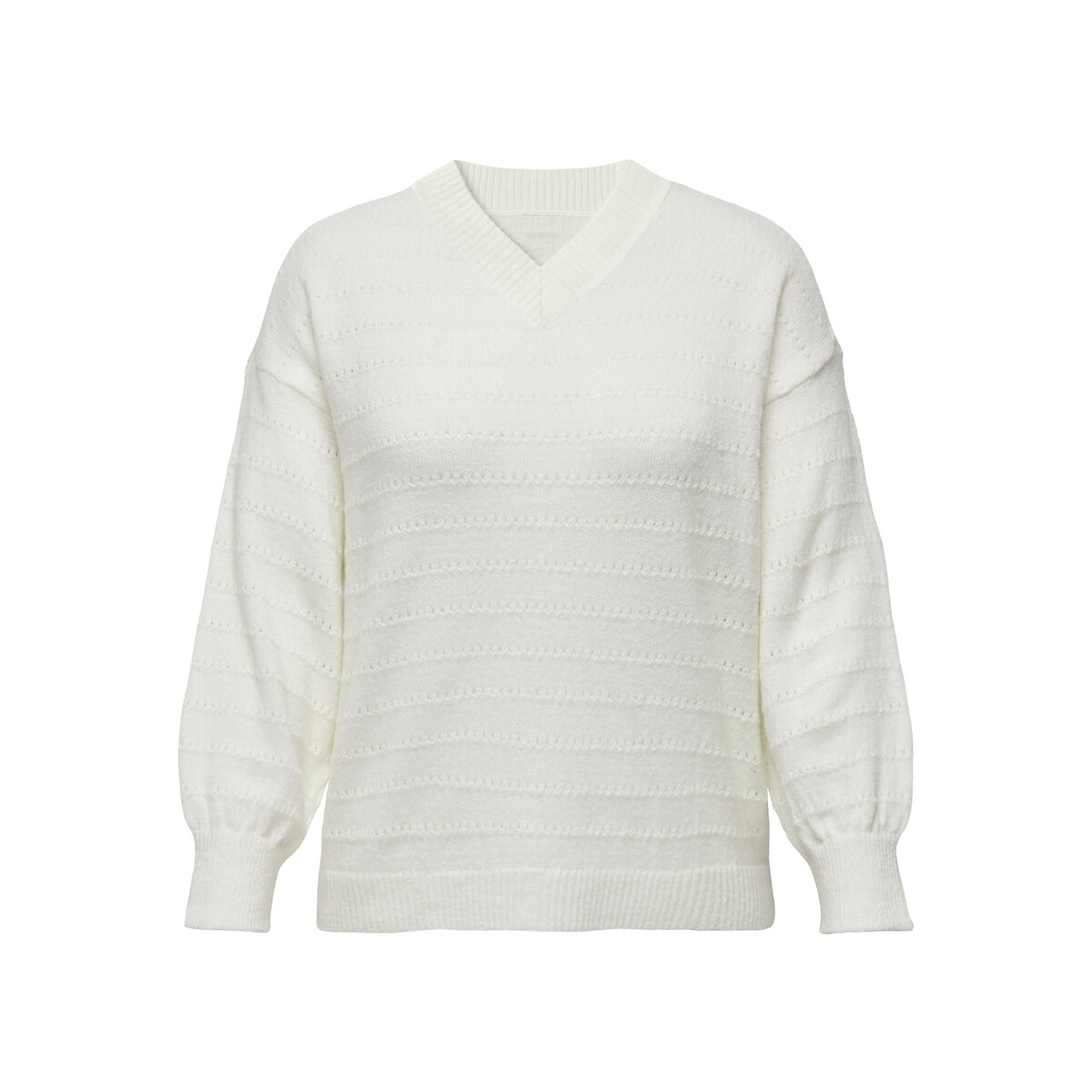 V neck balloon sleeve on sale sweater