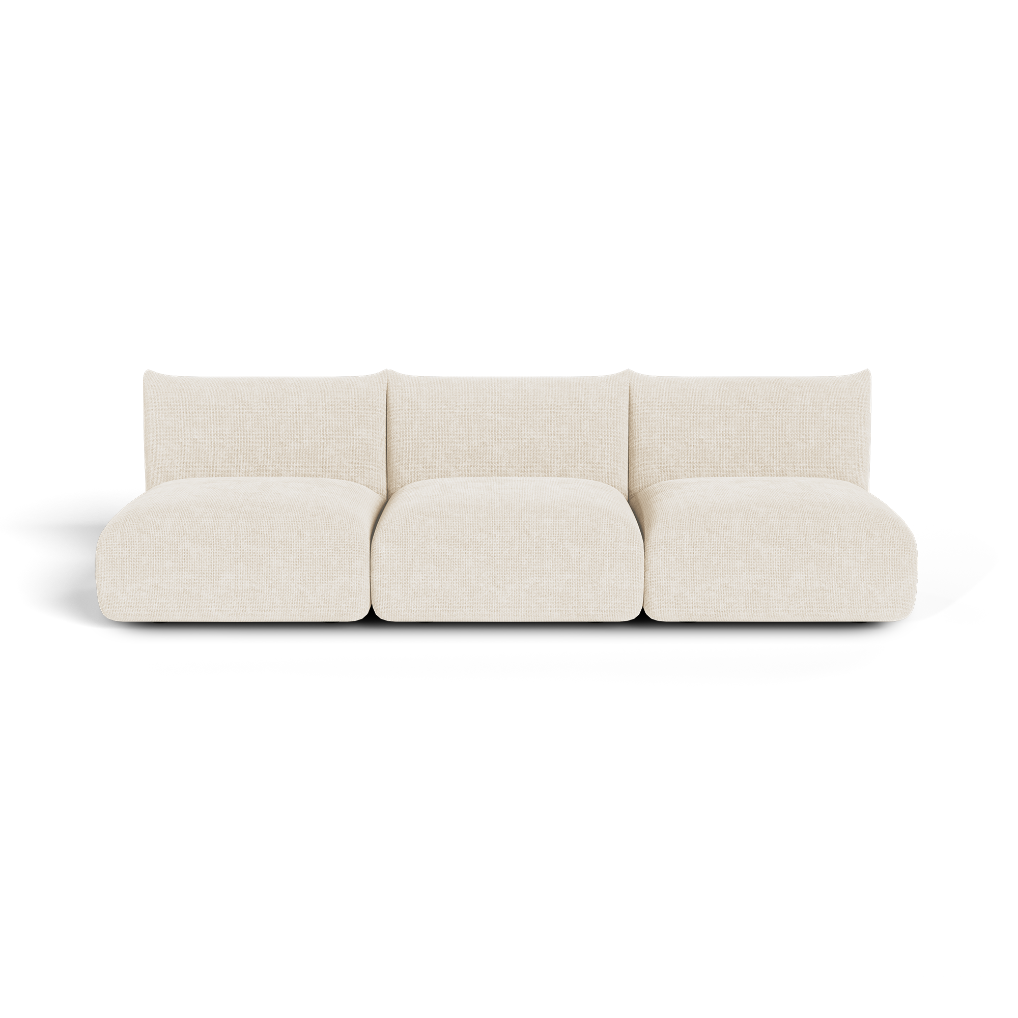 Canapé modulable 5 places en velours chenillé NOOMA, SIA HOME