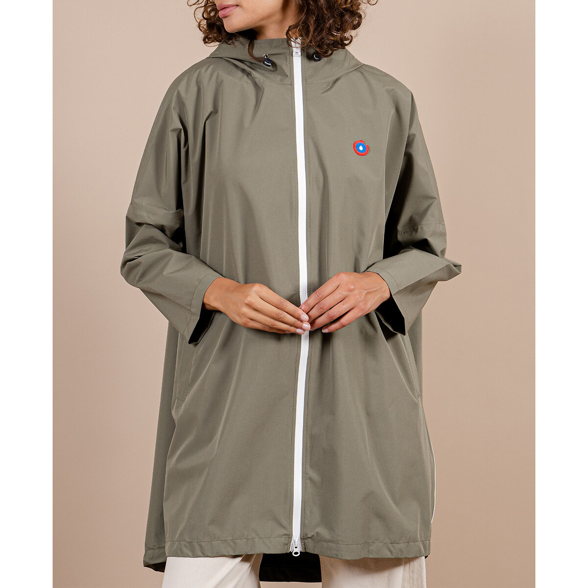 Unisex Liberté Long Poncho with Zip Fastening, FLOTTE