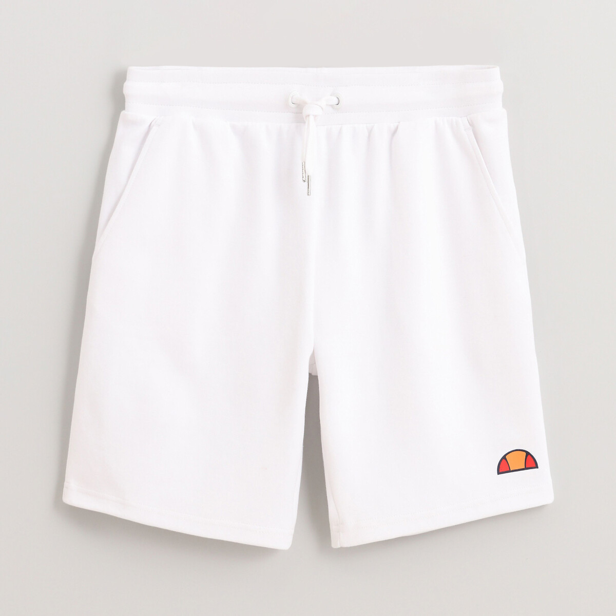 Image of Small Logo Print Shorts in Cotton Mix