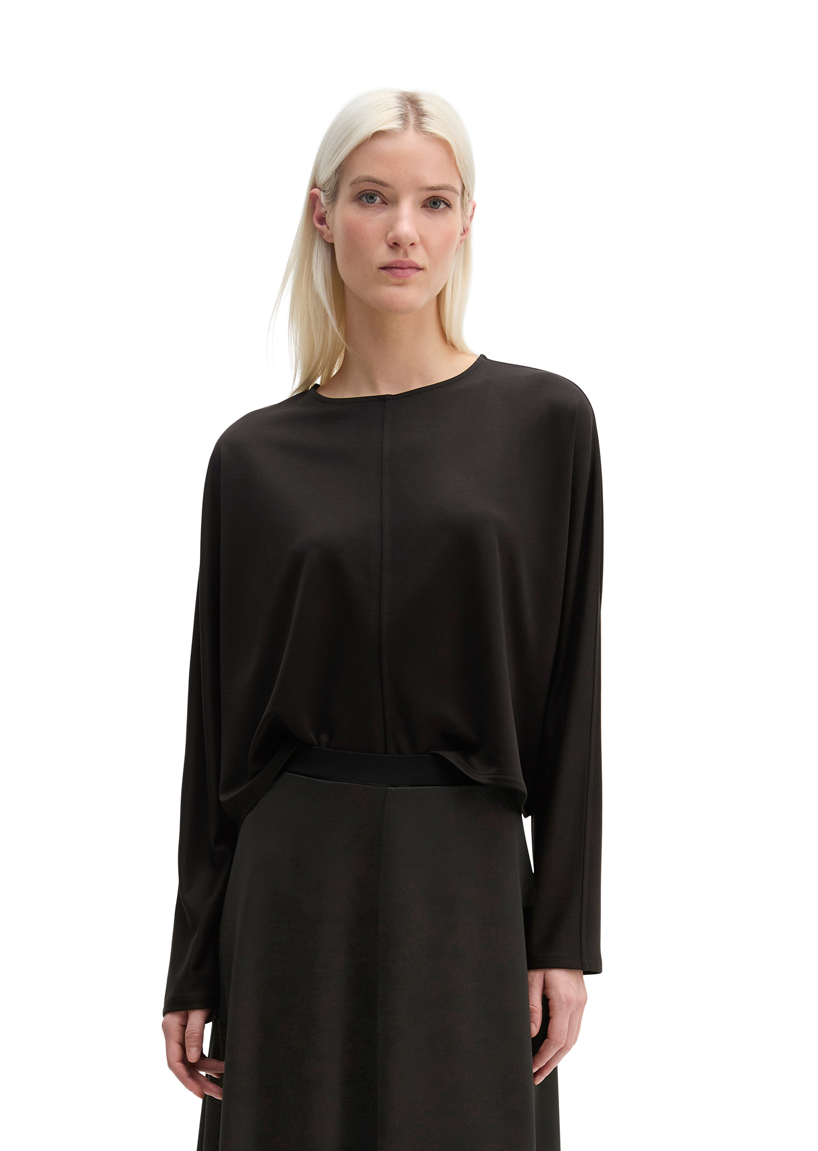 T-shirt long cropped en LENZING™ ECOVERO™, MARC O'POLO