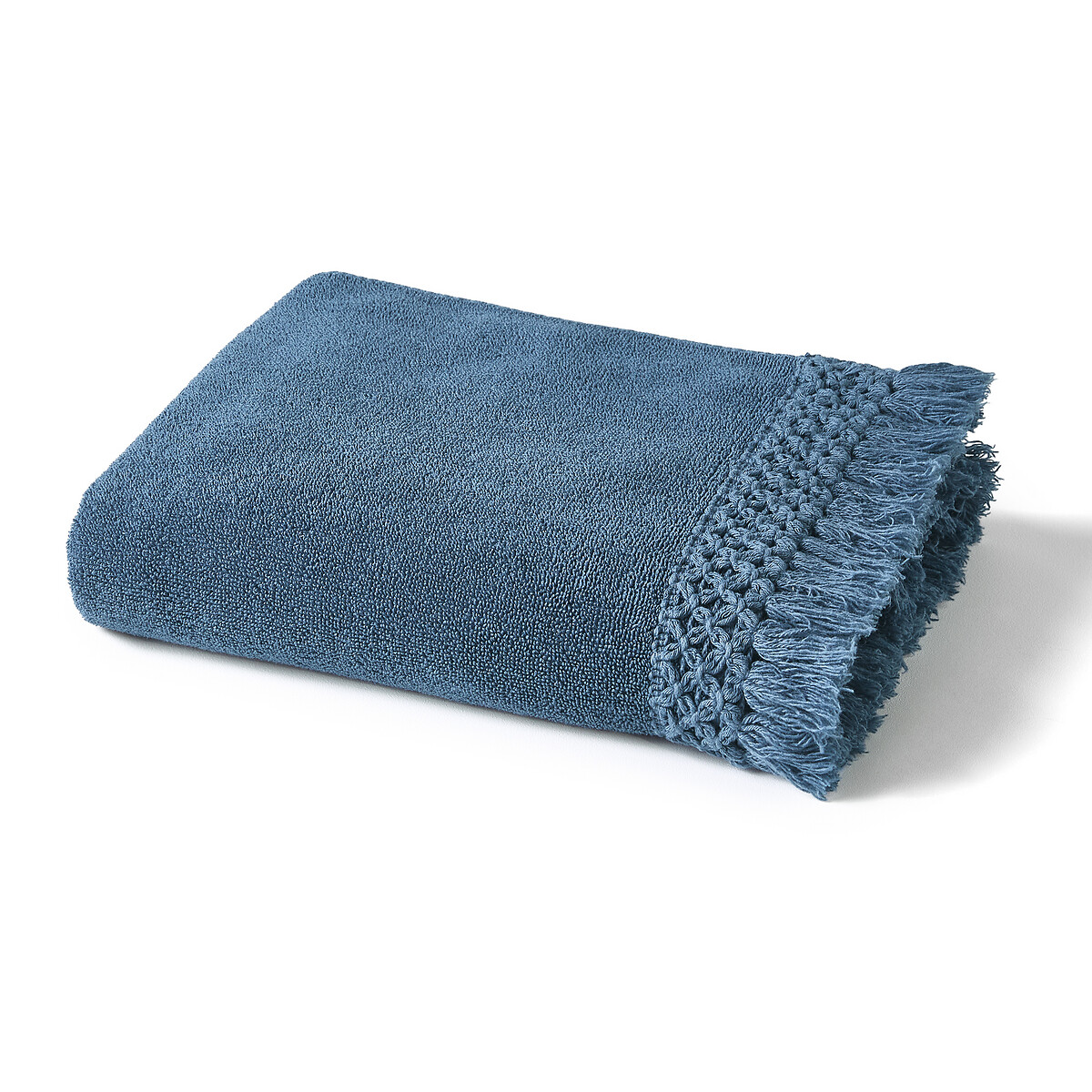 Product photograph of Majorque Cotton Bath Towel With Crochet Detail from La Redoute UK