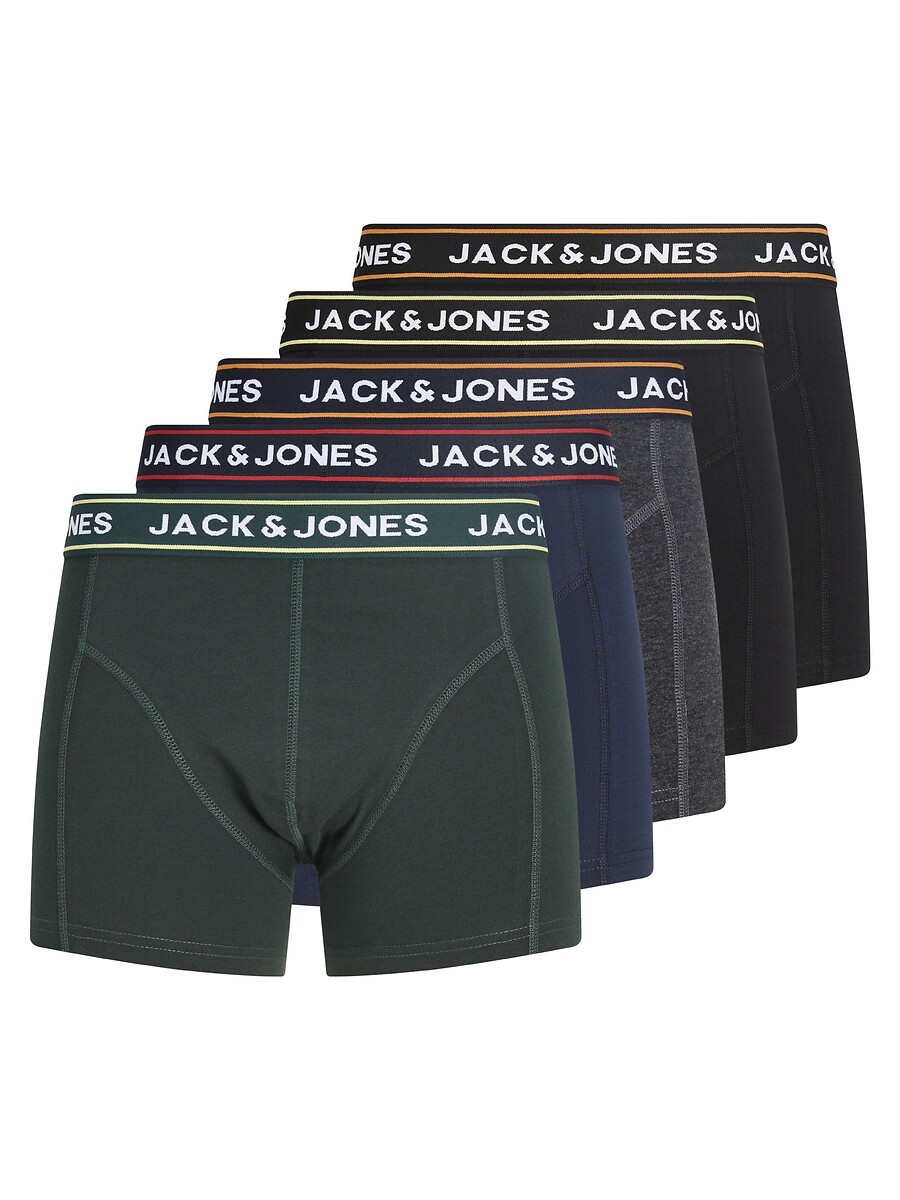 Pack of 5 Plain Hipsters, JACK & JONES