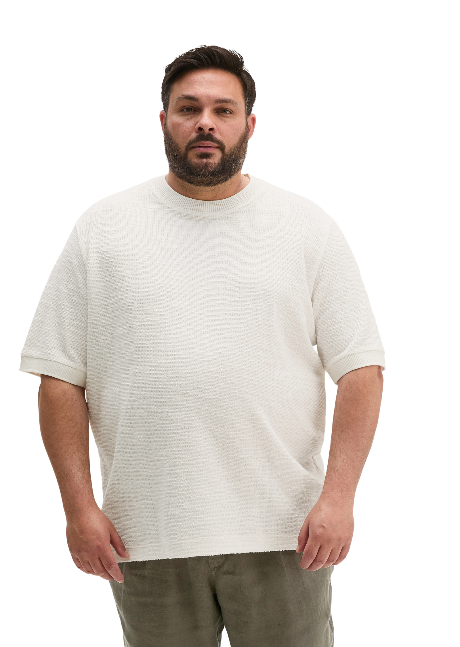 T-shirt loose en jersey bouclé doux, MARC O'POLO