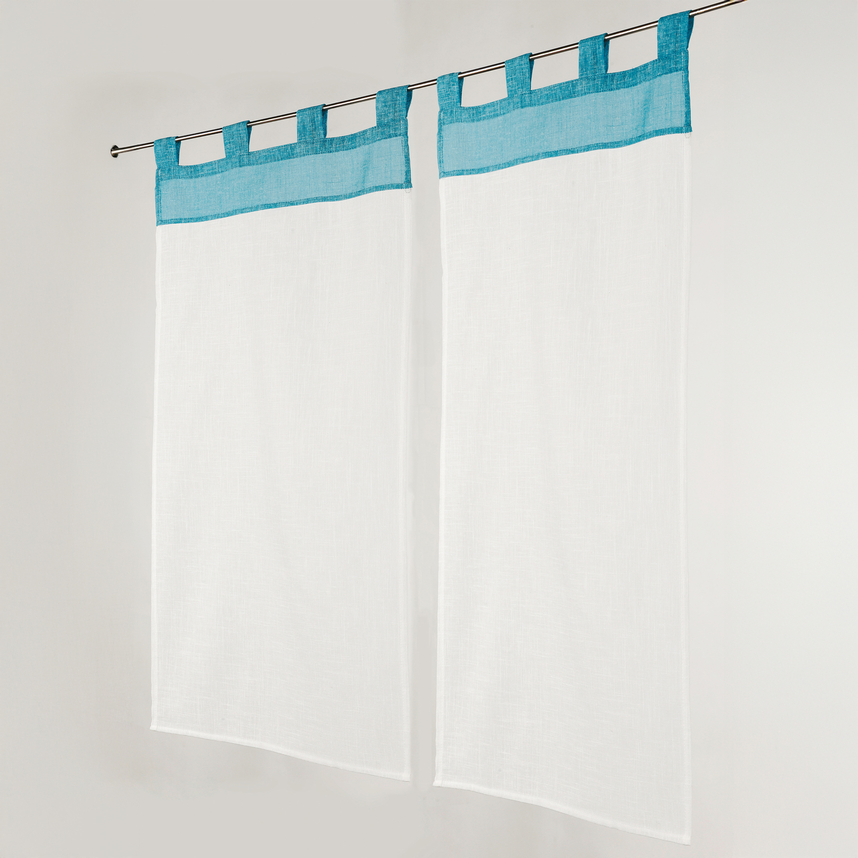 Paire de Petits voilages Voile Aspect Lin, LINDER