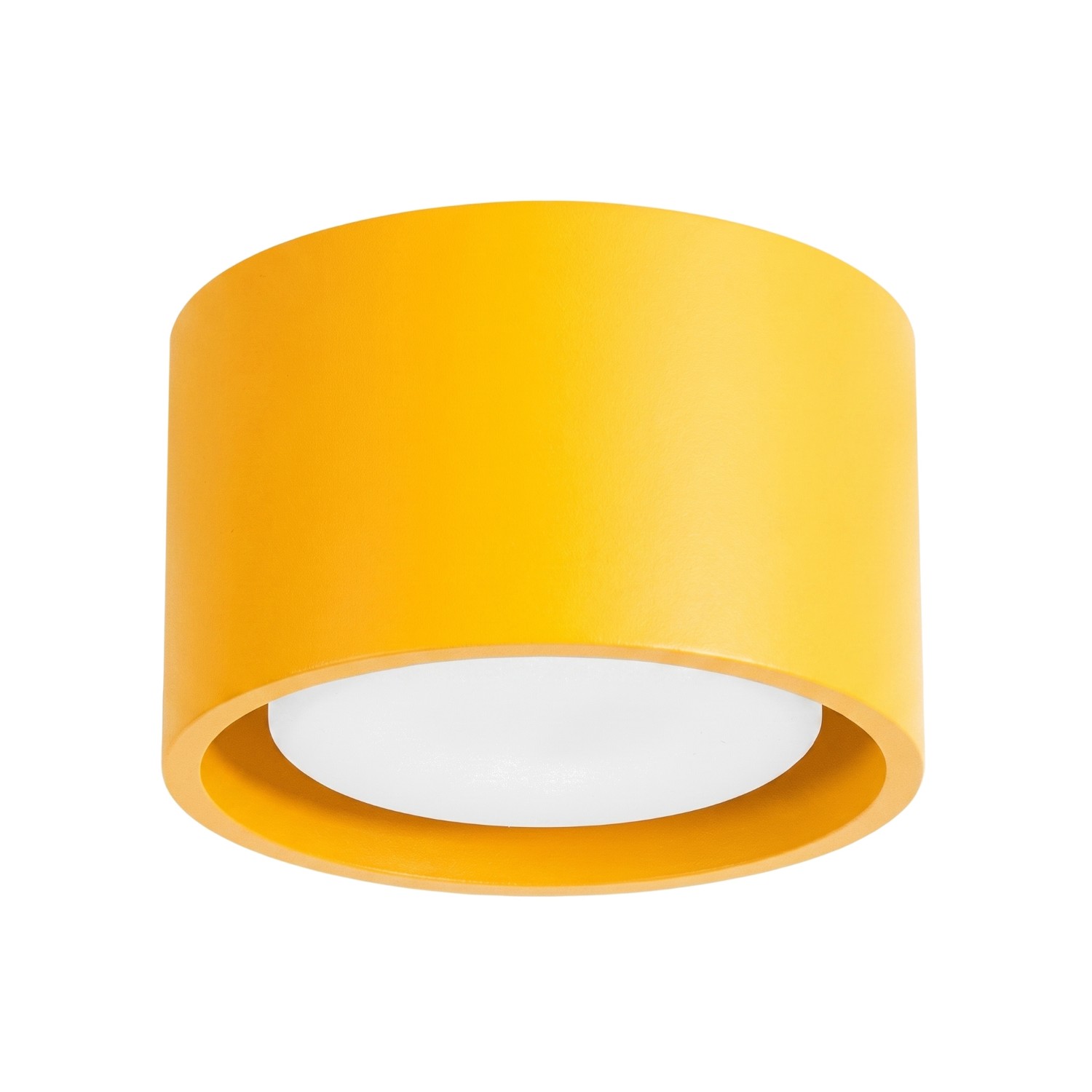 Plafonnier Aluminium Jaune Gx53 1 MODO, EDEN