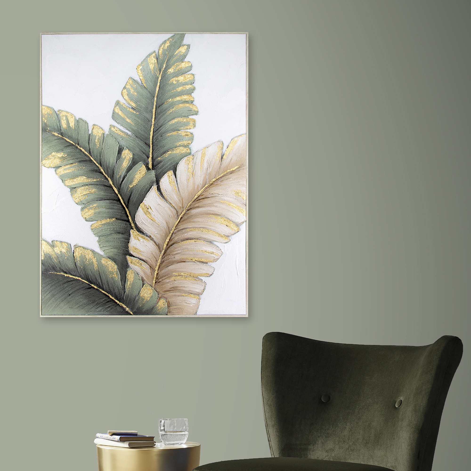 Toile encadrée Feuillage stylisé, ART FOR THE HOME