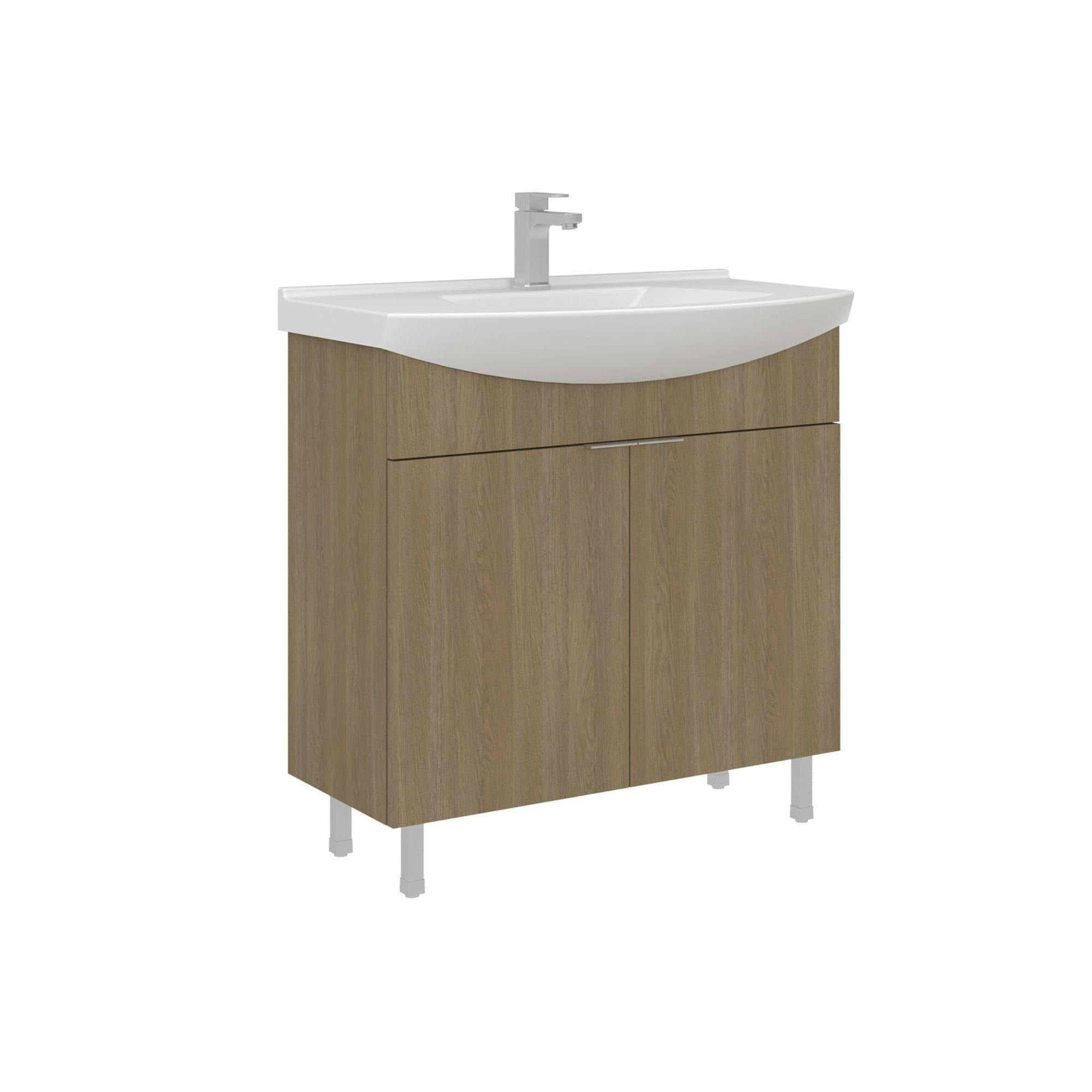 Meuble vasque 80 cm 2 portes UMI, PIER IMPORT