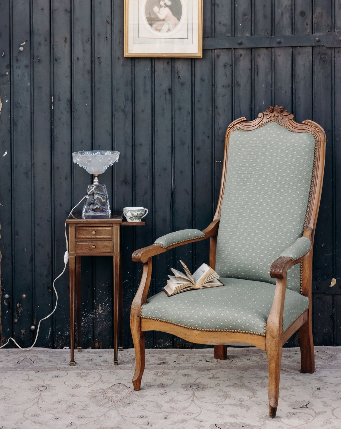 Fauteuil Voltaire confortable Ernest N°1558 - Bon état, DEBONGOUT