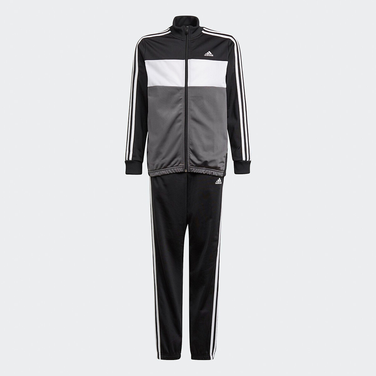 a nombre de Activamente Torbellino Conjunto chaqueta y pantalón de jogging essentials 7-16 años gris Adidas  Performance | La Redoute