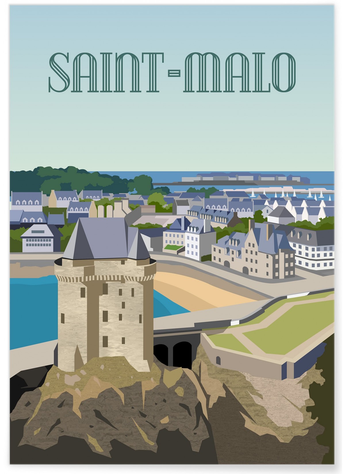 Affiche ville Saint-Malo 2, L'AFFICHERIE