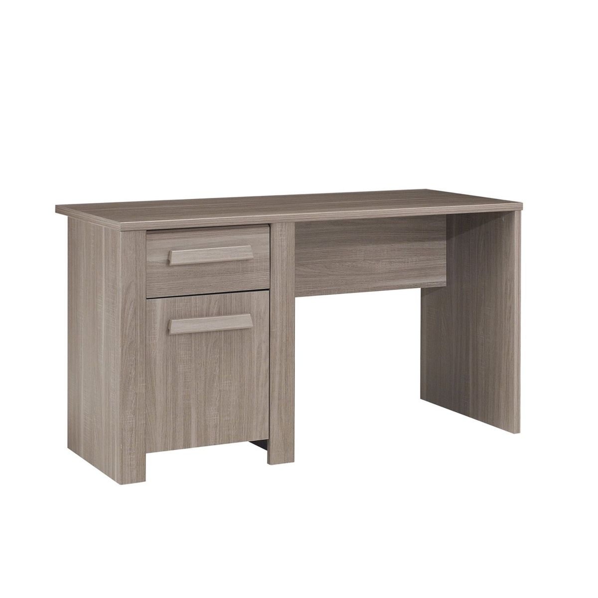 bureau avec une porte et un tiroir couleur chene - fabrication francaise