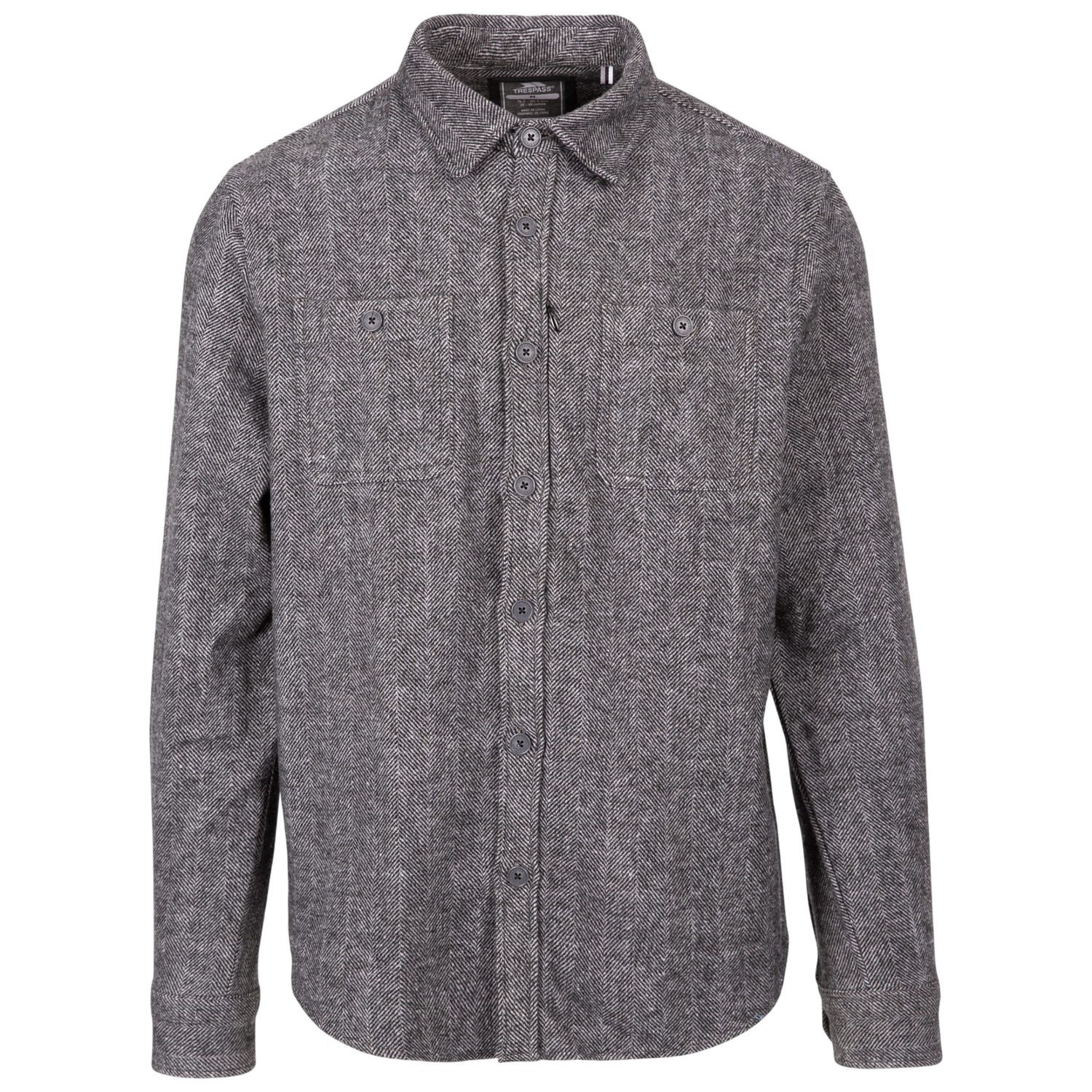 Chemise manches longues motif/style chevrons, TRESPASS