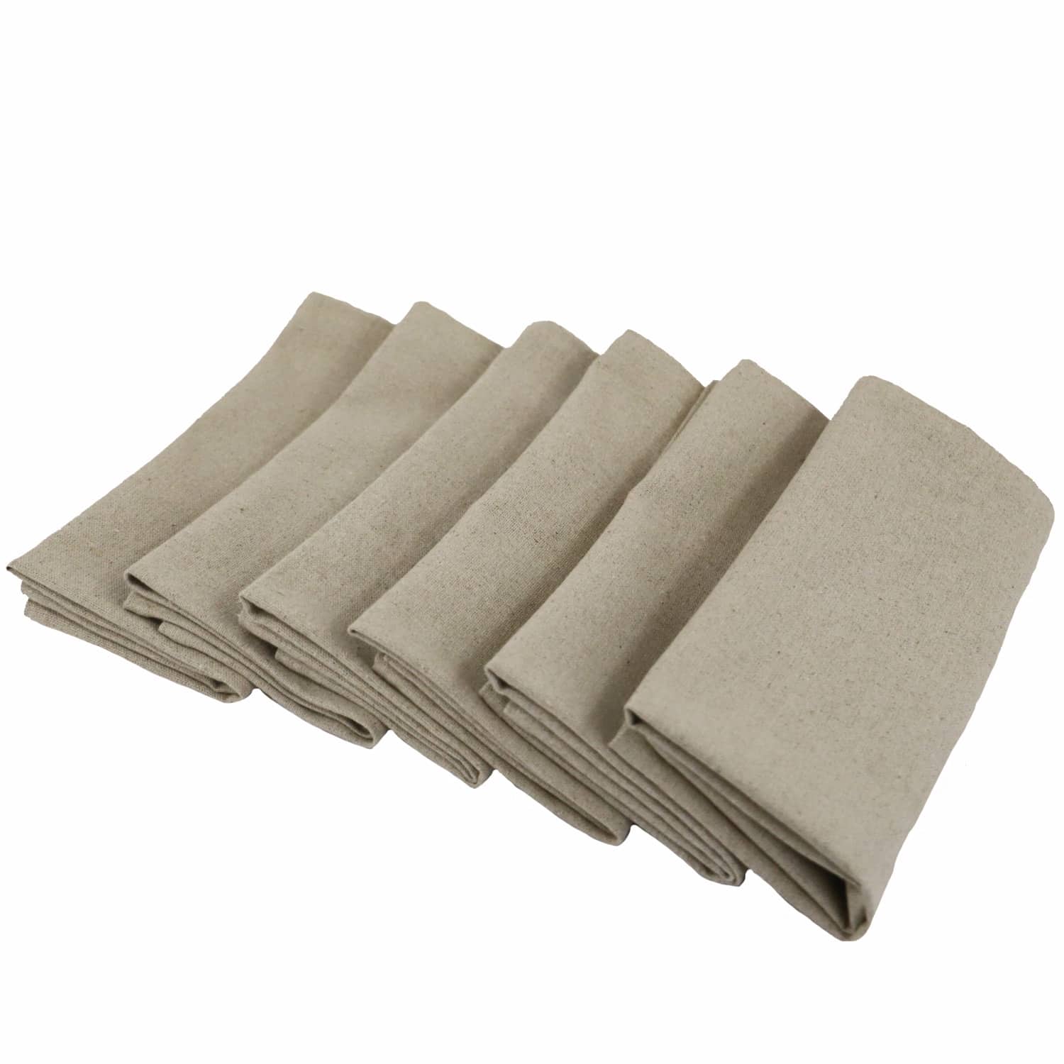 Lot de 6 serviettes de table 100% Lin LINELLE, LINANDELLE