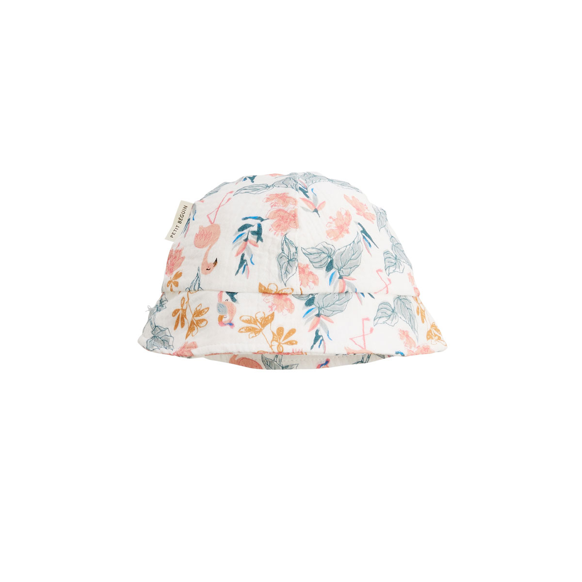Bob bébé en gaze de coton FLAMINGO, PETIT BEGUIN