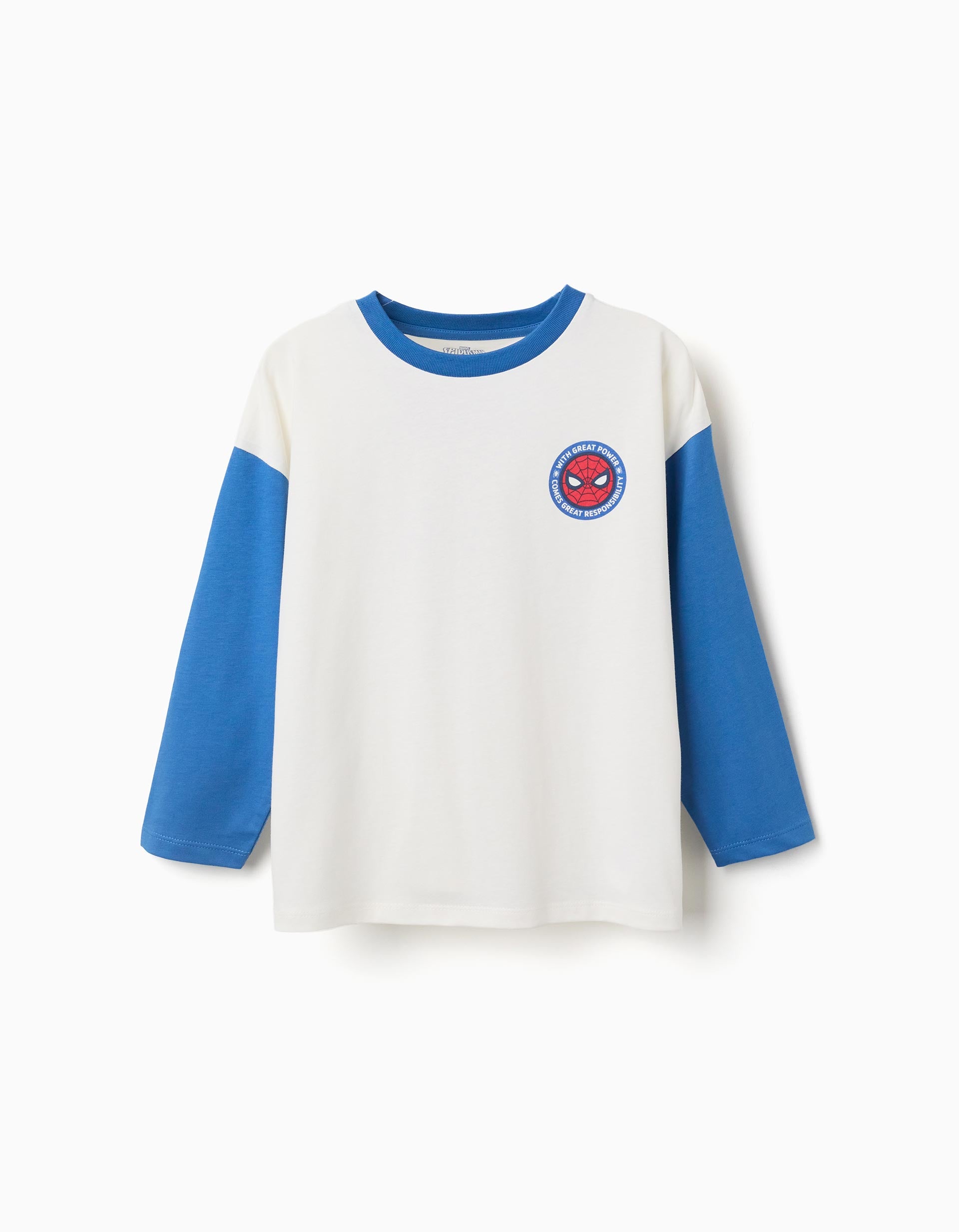 T-shirt en coton à manches longues et imprimés Spider-Man, ZIPPY