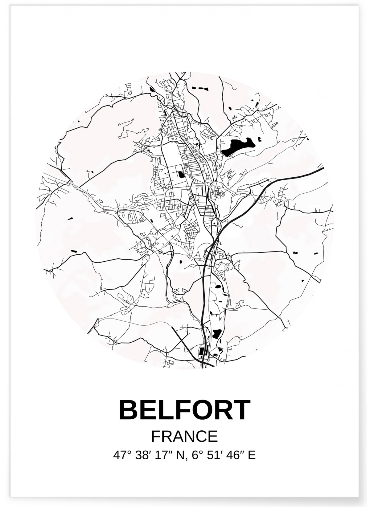 Affiche Carte Belfort, L'AFFICHERIE