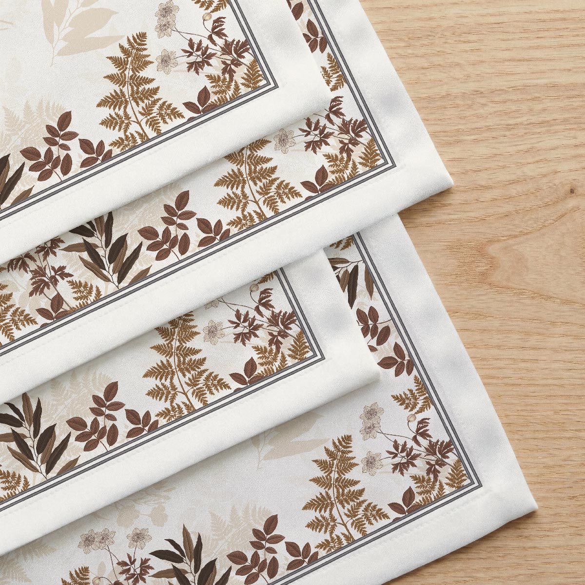 Lot de 4 serviettes en coton 100% Sienna, NAF NAF HOME