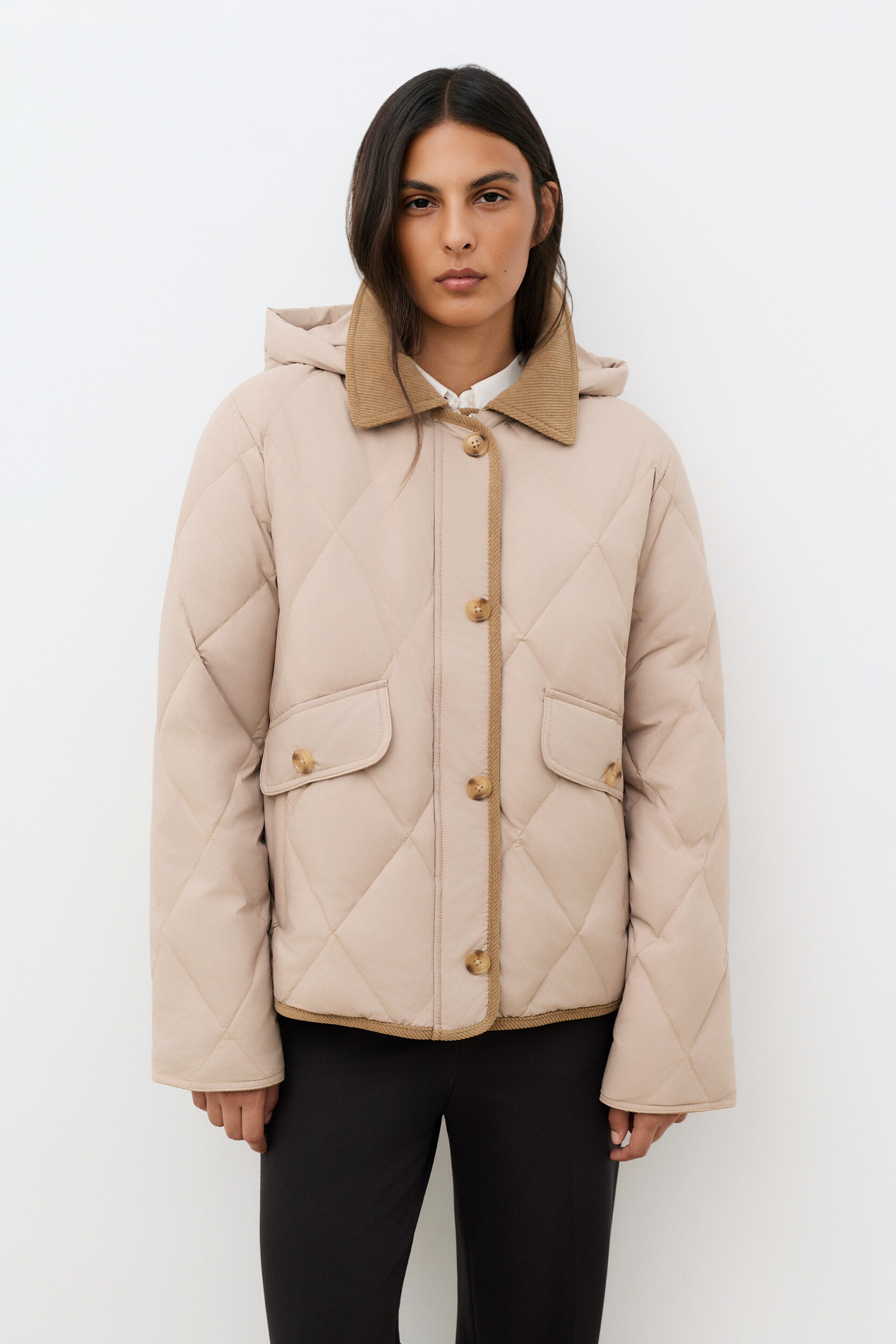 Manteau droit col chemise GMAGGIECOURTE, CAROLL
