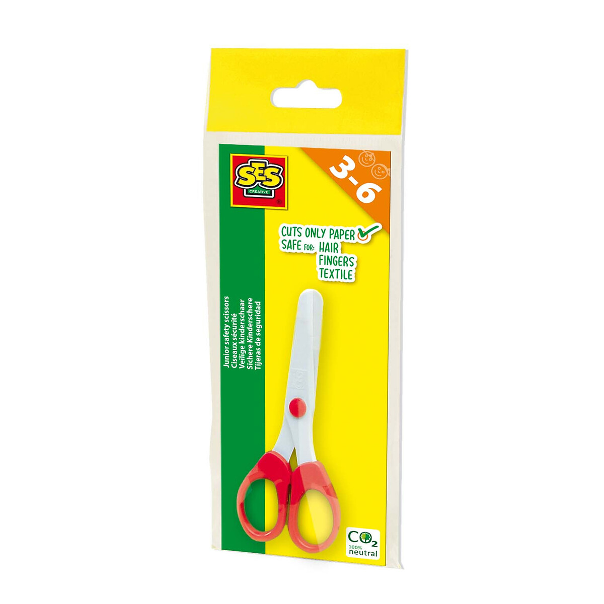 Brinquedo "Tesoura infantil não corta cabelo, dedos e tecido", SES, SES