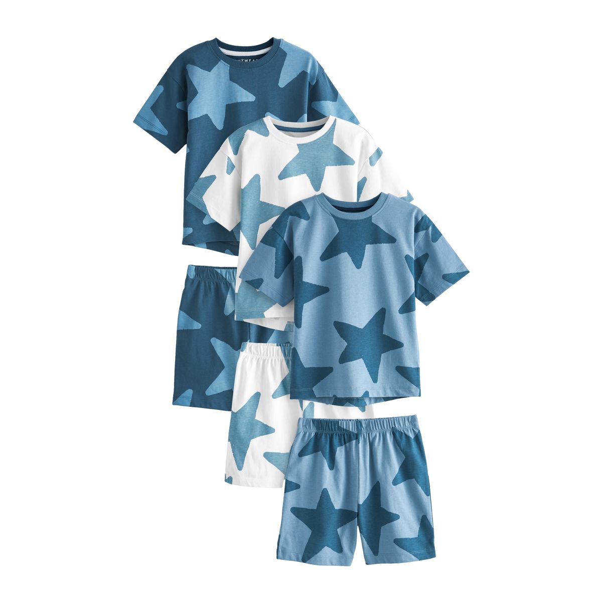 Pyjamas shorts coupe classique, lot de 2, NEXT
