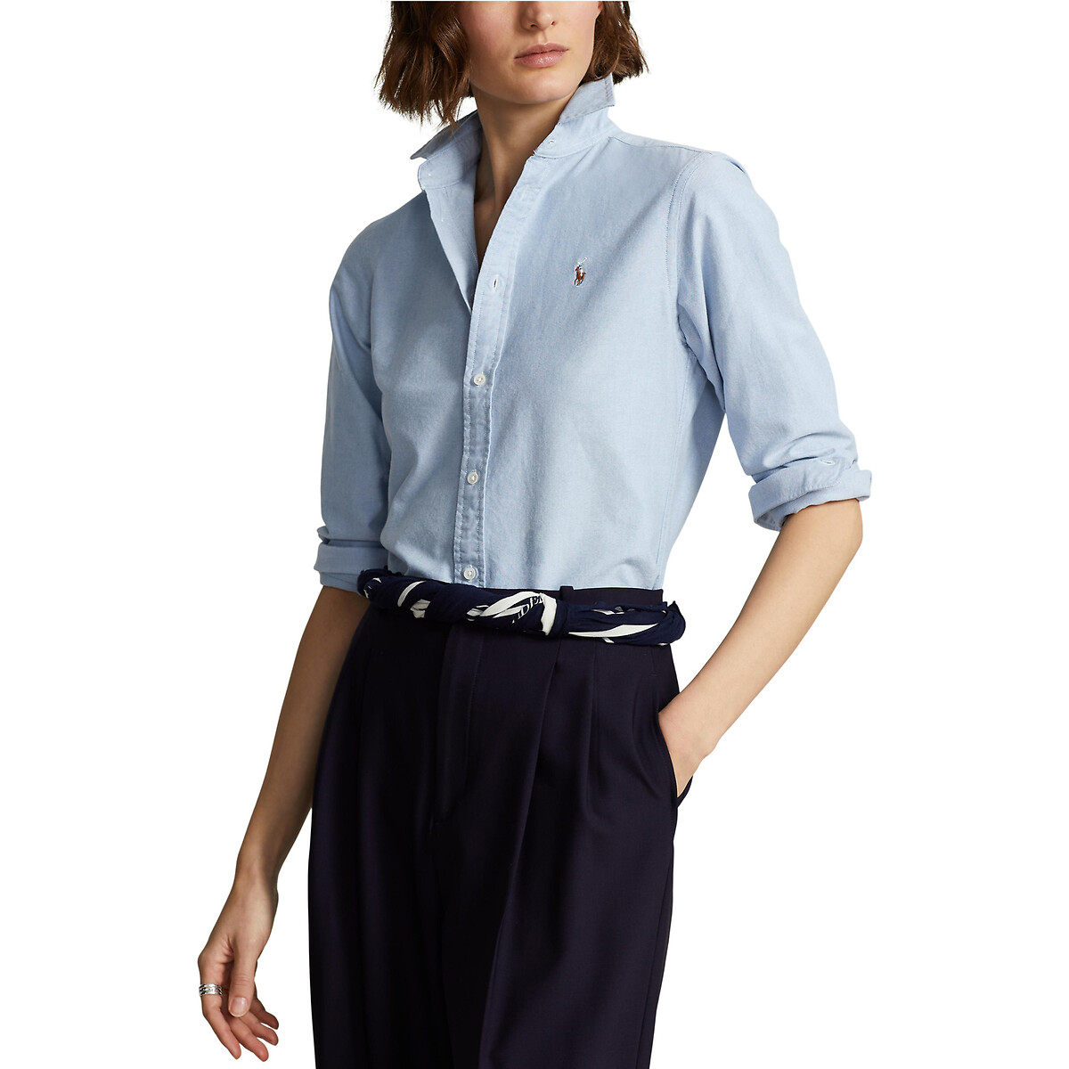 Cotton long sleeve shirt, light blue, Polo Ralph Lauren | La Redoute