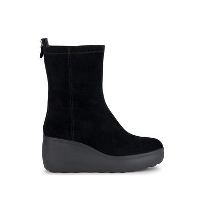 Spherica EC9 Ankle Boots in Breathable Leather with Wedge Heel GEOX