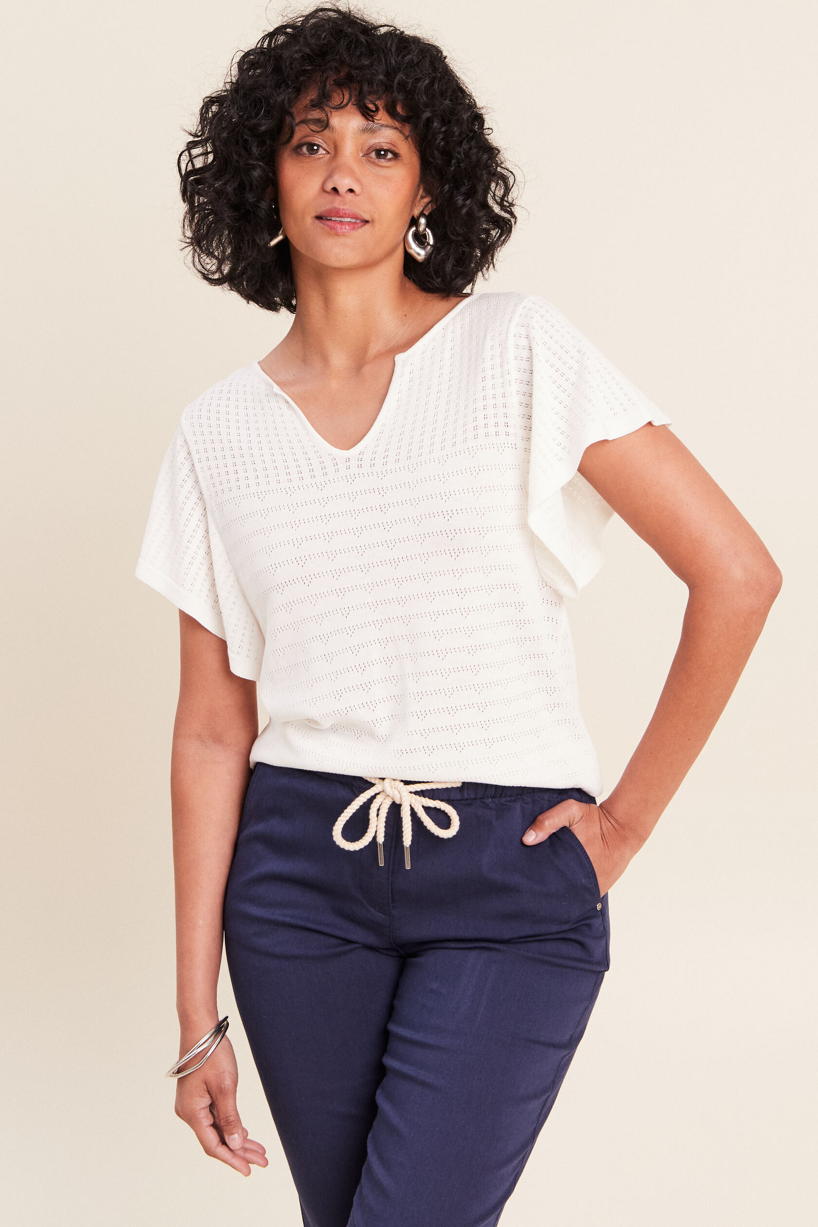 Pull col tunisien manches courtes, BREAL
