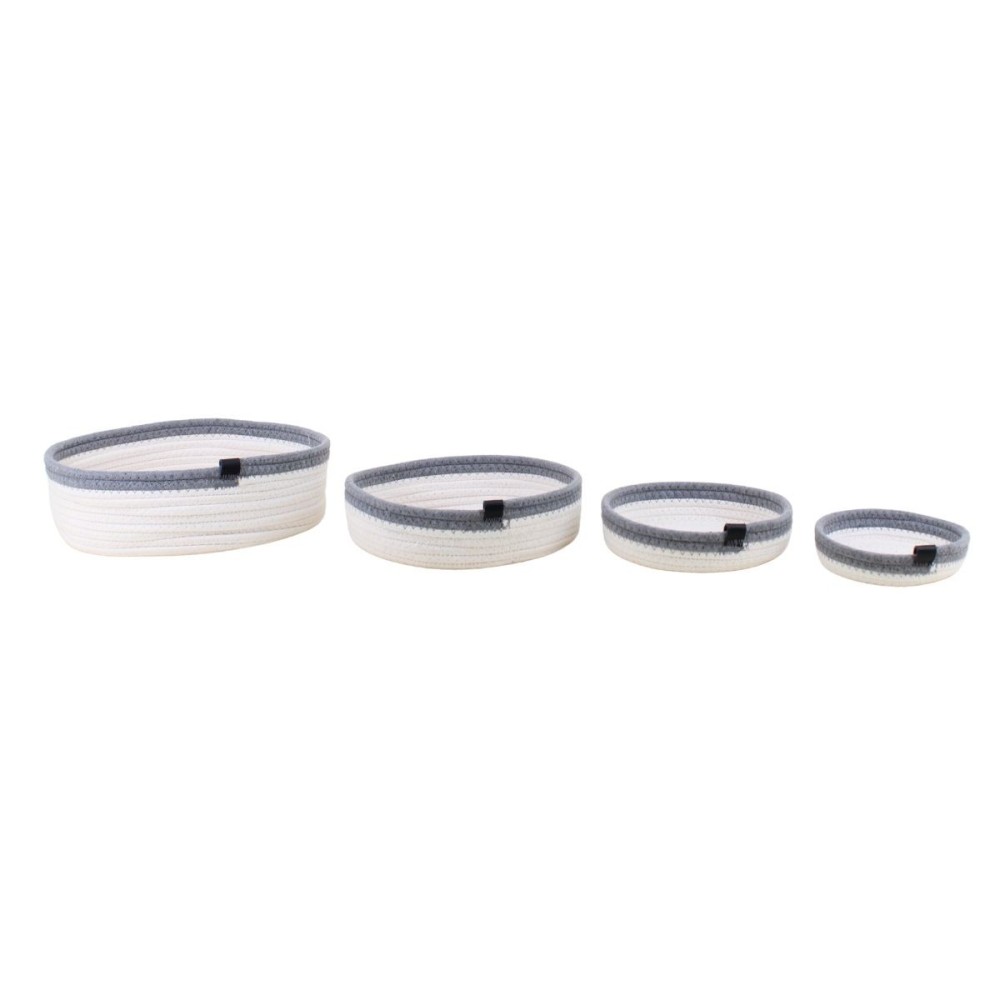 Set de 4 paniers en corde et, AZAO