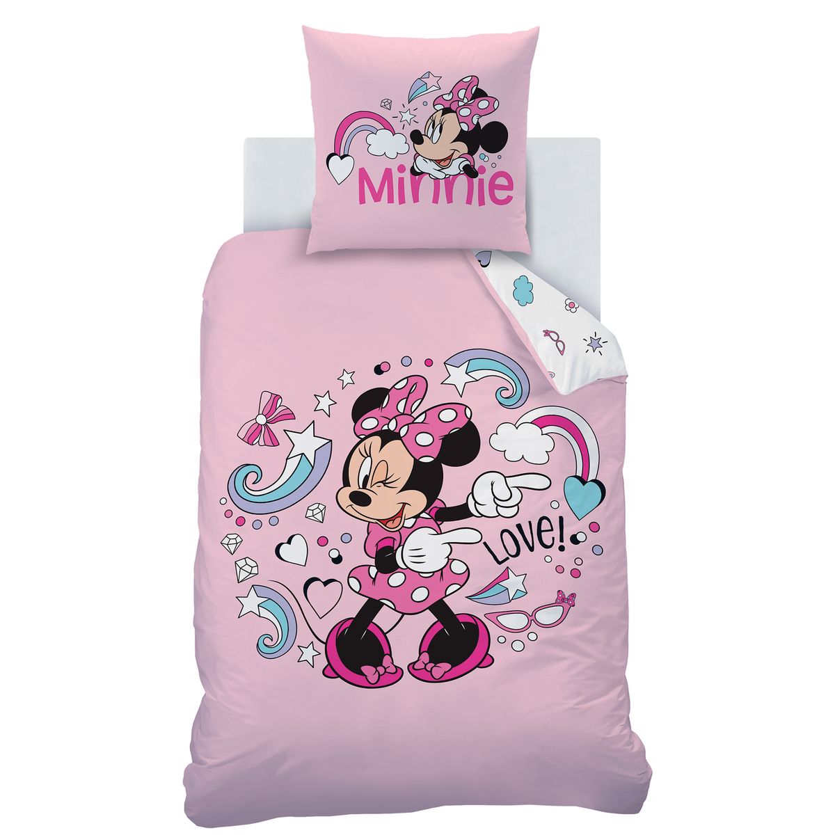 Disney Parure de lit pour bébé Motif Minnie 100 x 135 cm : : Bébé  et Puériculture