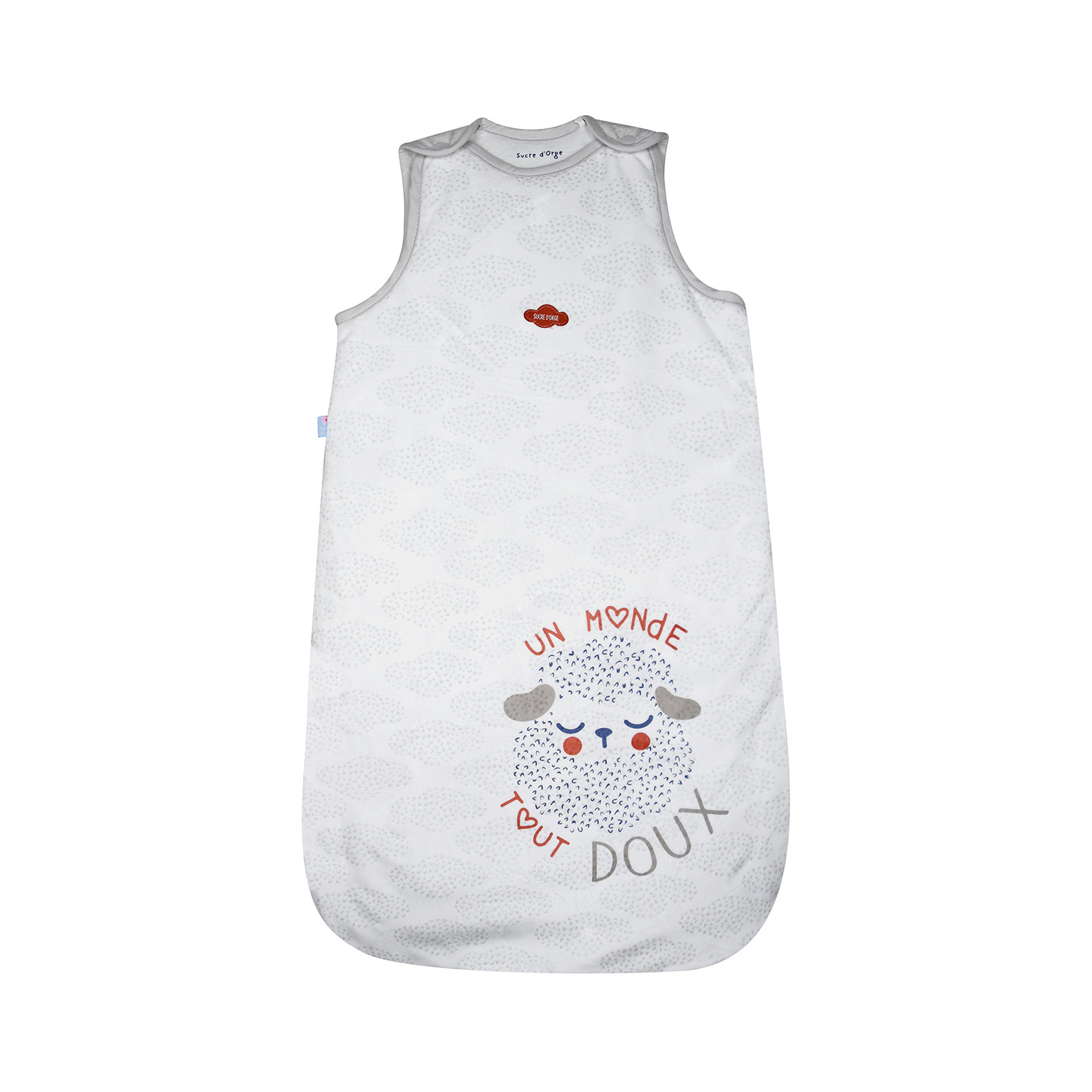 Gigoteuse 0/6m janice velours doux sans manches, SUCRE D'ORGE