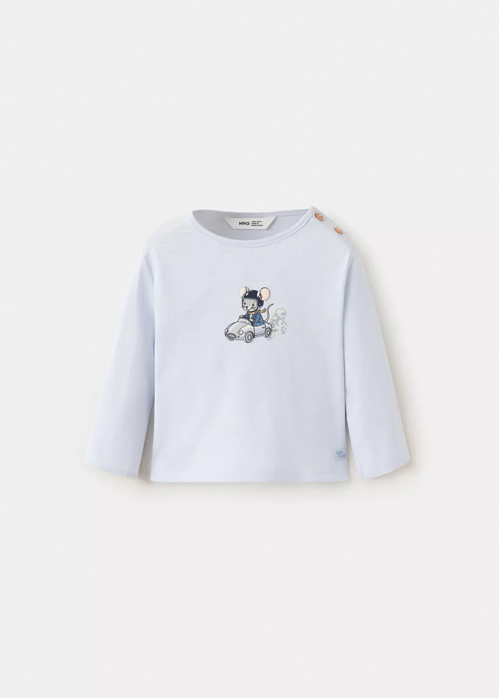 T-shirt en coton imprimé, MANGO BABY