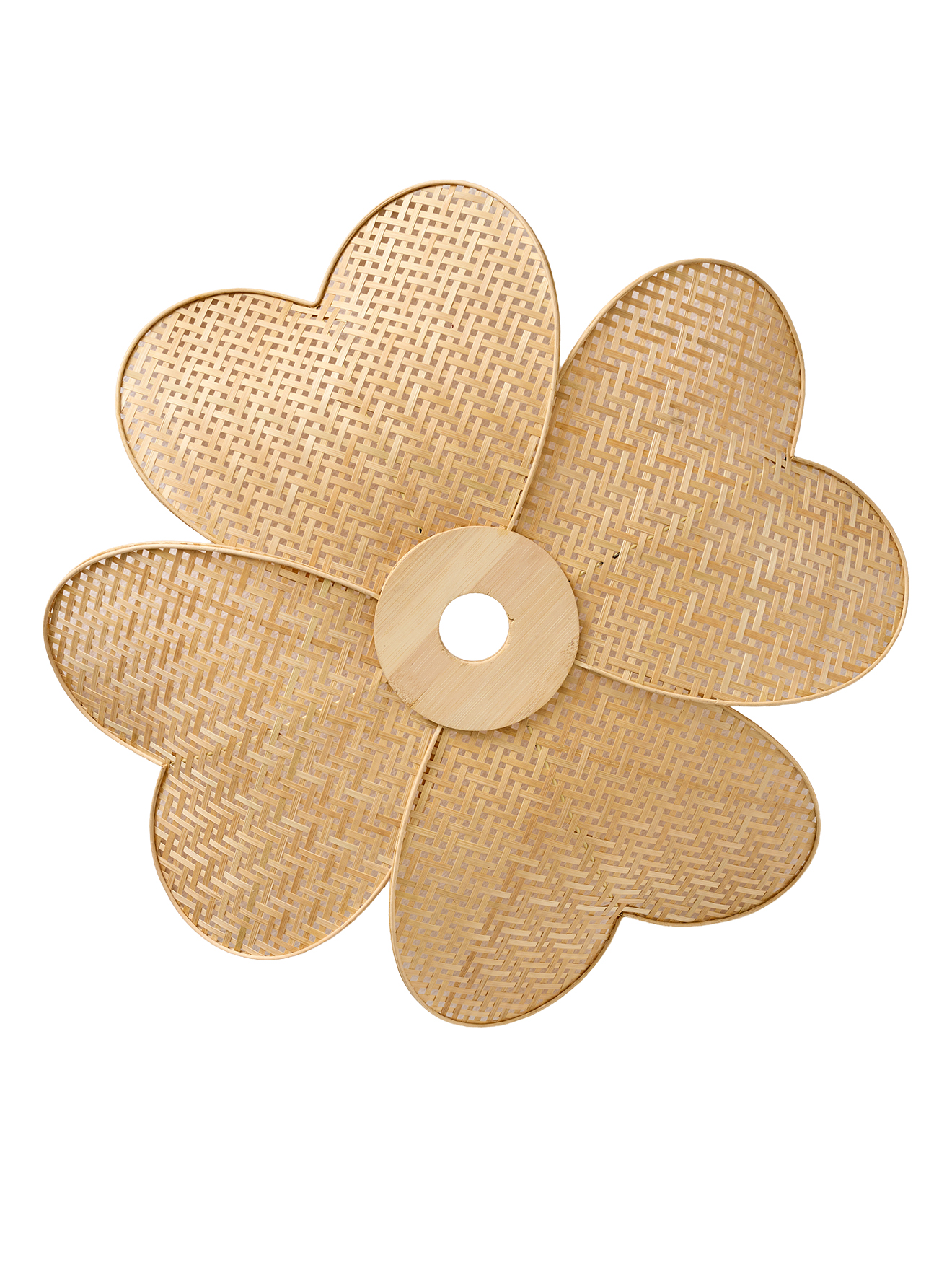 Abat-jour pour suspension fleur en bambou tressé, VERTBAUDET