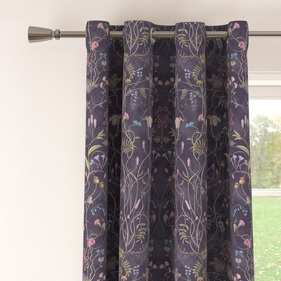 Wildflower Garden Nightshade Lined Eyelet Pair of Curtains THE CHATEAU BY ANGEL STRAWBRIDGE