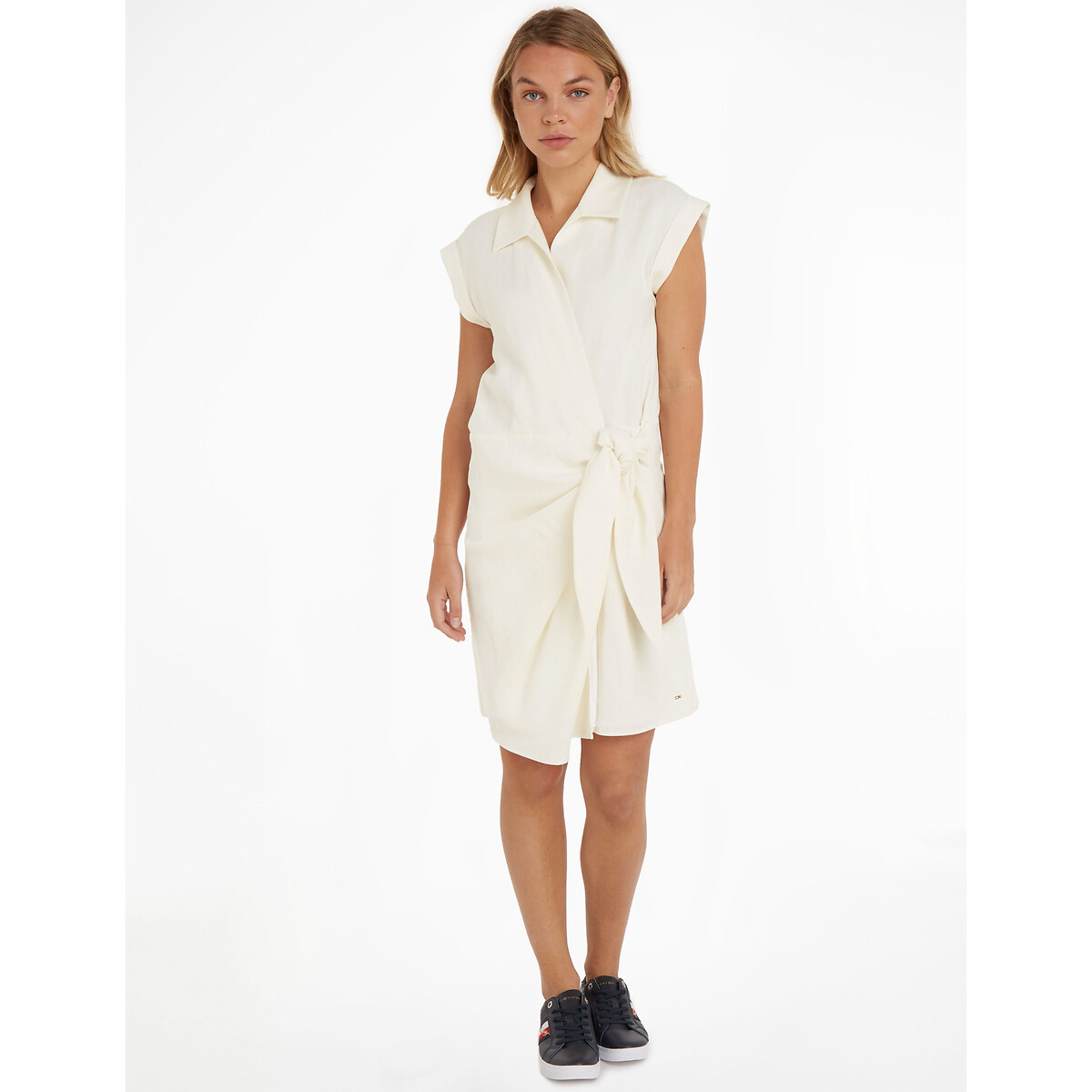 Robe lin blanche La Redoute